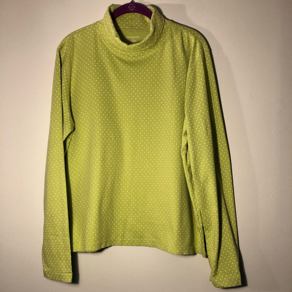 Lands’ End long sleeve turtle neck shirt size large